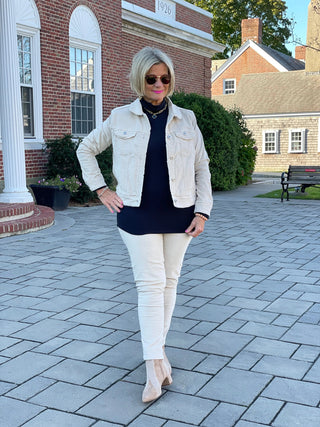 LULU-B STONE VELOUR JACKET LULU-B