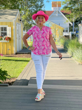 PINK LANE SHORT SLEEVE LULU-B