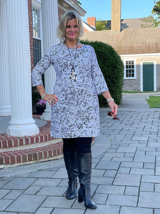ELEGANT EXPRESSIONS SLEEVE DRESS LULU-B