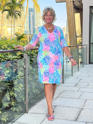 SALINA REEF ELBOW DRESS LULU-B