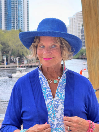 LULU B CORAL BREEZE MIDI SLEEVELESS 1/4 ZIP MAXI DRESS LULU-B