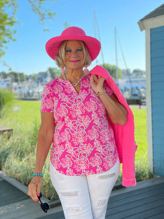 PINK LANE SHORT SLEEVE LULU-B