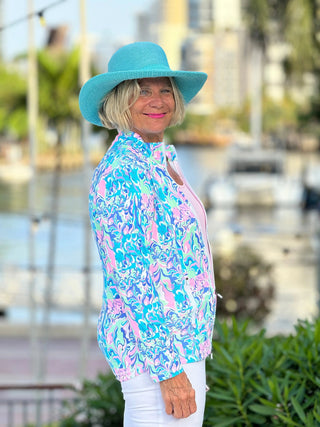 SPLASH OF PINK  FULL ZIPPER LULU-B