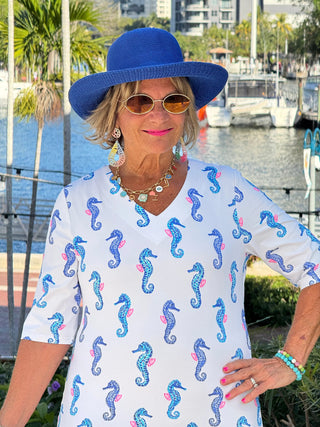 LULU B SHORELINE CHARM ELBOW SLEEVE DRESS LULU-B