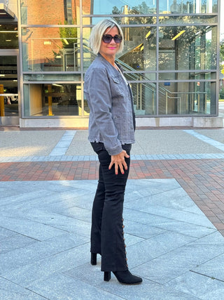 Ethyl The Long Black Lean Flair Jean - ETHYL JEANS