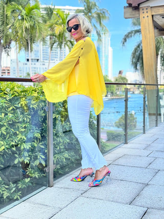 SWAROVSKI CRYSTAL YELLOW  HEART TOP KOKOMO