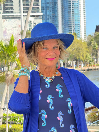 LULU B MIDNIGHT REEF MIDI SHIFT MAXI DRESS LULU-B