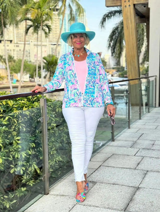 SPLASH OF PINK  FULL ZIPPER LULU-B