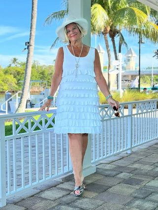 WHITE CHA CHA DRESS LULU-B