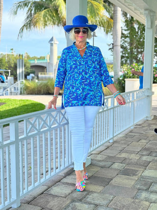 FANTASIA BLUE TUNIC LULU-B