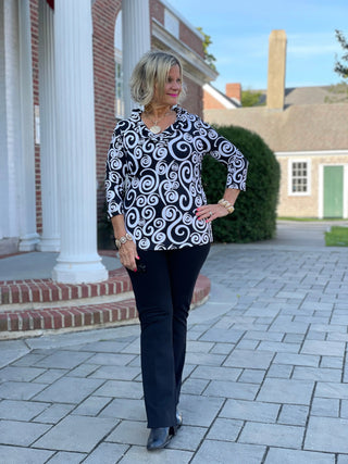 INFINITY CHIC RUFFLE TOP LULU-B