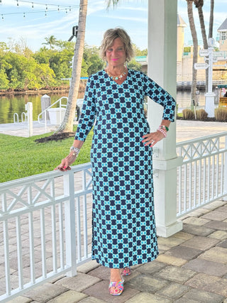 BLUE MEDALLION ELBOW MAXI LULU-B