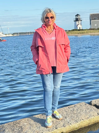 Women's New Englander® Rain Jacket Peach Cathys Place