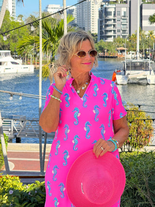 LULU B SEAHORSE BAY SHORT SLEEVE DRESS LULU-B