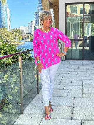 LULU B SEAHORSE BAY ASYMMETRIC TOP LULU-B