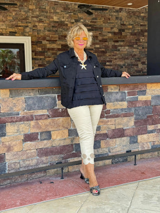 Ethyl Eyelet Elegance Jacket - Eastlake ETHYL JEANS