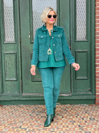 LULU-B EMERALD  VELOUR JACKET LULU-B