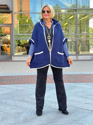 LULU-B SHADES OF BLUE FULL ZIPPER LULU-B