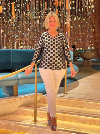 LULU-B CREAM VELOUR PANTS LULU-B