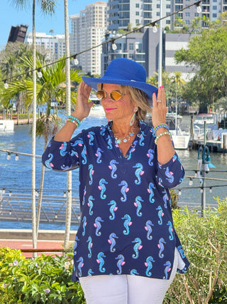 LULU B MIDNIGHT REEF TUNIC LULU-B