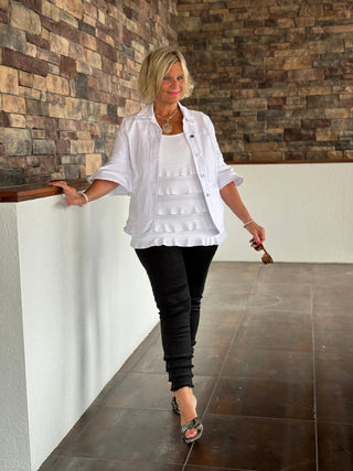 LULU-B SOUTH BEACH BLACK ANKLE PANT LULU-B