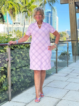 LULU B PINK CHIC SHORT SLEEVE DRESS LULU-B