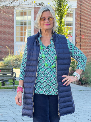 Lulu-B BAY CLUB Ruffle Neck Sleeve Top LULU-B