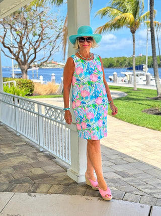 SEASHELL BEACH  SHIFT DRESS - Cathys Place