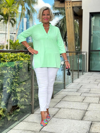 CLEAR LIME TUNIC LULU-B
