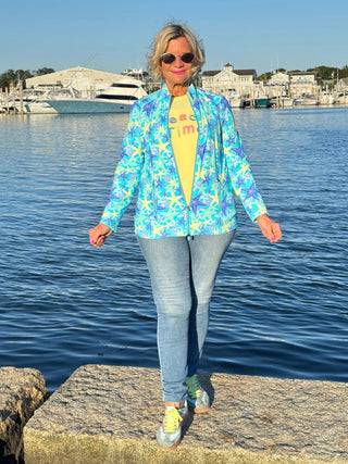 LULU-B YELLOW BEACH TIME SWEATER LULU-B