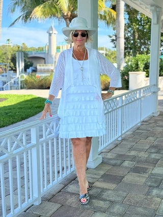 WHITE CHA CHA DRESS LULU-B