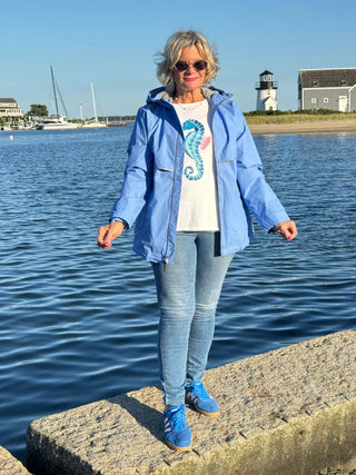 Englander® Rain Jacket Perriwinkle Cathys Place