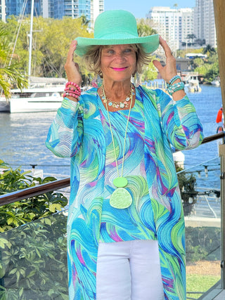 COLOR SPLASH CARDIGAN - BOUNTIFUL ETHYL JEANS