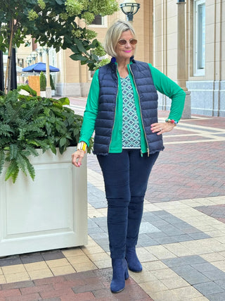 Lulu B Full Emerald Green Zipper Jacket LULU-B