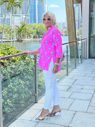 LULU B SEAHORSE BAY TUNIC LULU-B