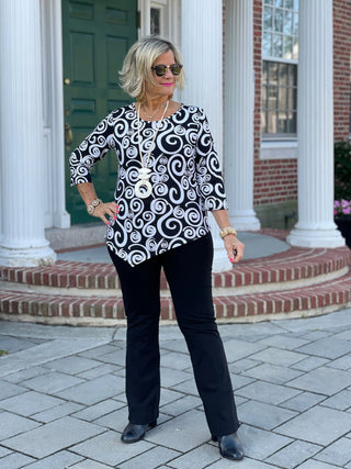 INFINITY  CHIC ASYMMETRIC TOP LULU-B