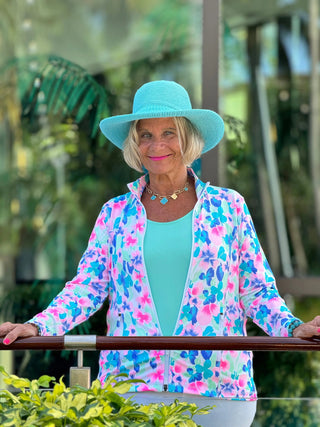 PINK PETALS FULL ZIPPER LULU-B