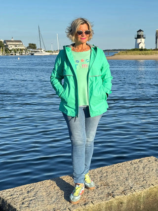 LULU-B MINT BEACH TIME SWEATER LULU-B