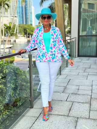 PINK PETALS FULL ZIPPER LULU-B