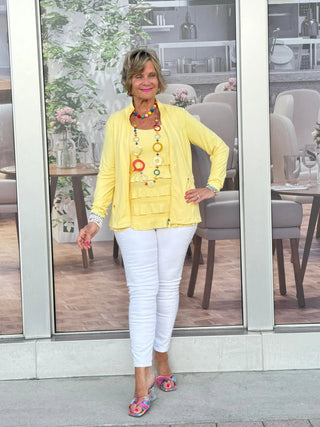 LULU-B FULL ZIPPER YELLOW JACKET LULU-B