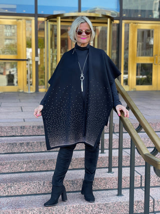BLACK WINTER BLING WRAP Accent fashions
