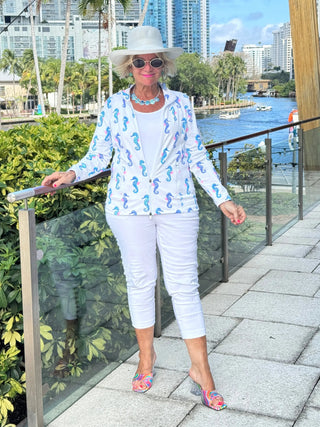 LULU B SHORELINE CHARM FULL ZIPPER JACKET LULU-B