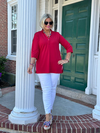 LULU-B RED TUNIC LULU-B