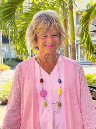 CLEAR PINK MESH WRAP LULU-B