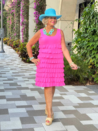 HOT PINK CHA CHA DRESS LULU-B