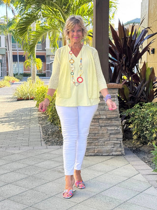 LULU-B CLEAR YELLOW MESH WRAP LULU-B