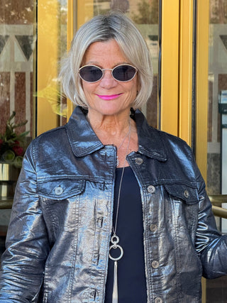 Black Metallic Jacket Cathys Place