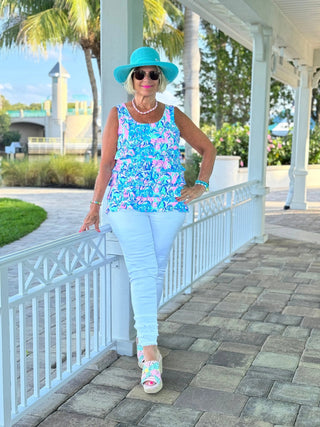 SPLASH OF PINK  CHA CHA TANK LULU-B