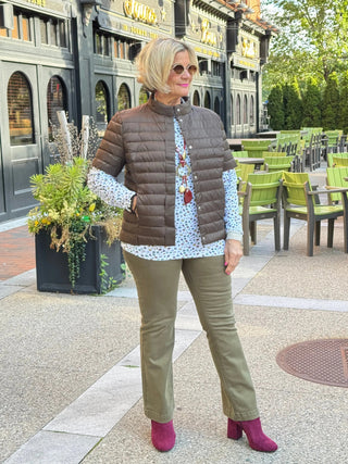 LULU-B SHORT SLEEVE PUFFER VEST LULU-B