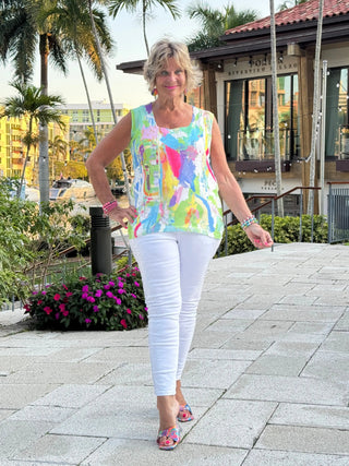 ETHYL SPLASH OF COLOR TANK ETHYL JEANS